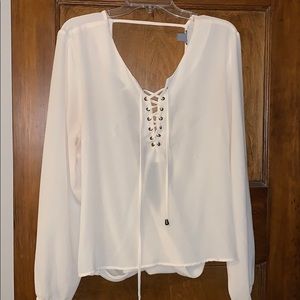 Charlotte Russe Lace Up Top
